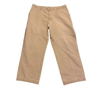 Patagonia Mens Organic Cotton Canvas Chinos Pants Tan Beige Straight Leg 38x29